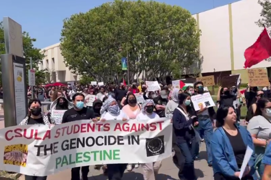 تظاهرات مردم لس آنجلس در حمایت از فلسطین و غزه