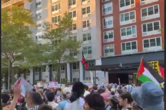 تظاهرات حامیان فلسطین در نیویورک