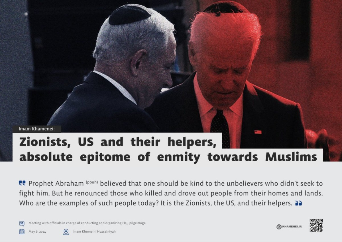 Zionists, US and their helpers, absolute epitome of enmity towards Muslims