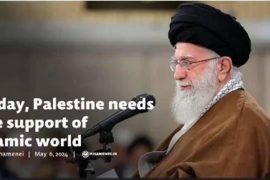 Today, Palestine needs the support of Islamic world