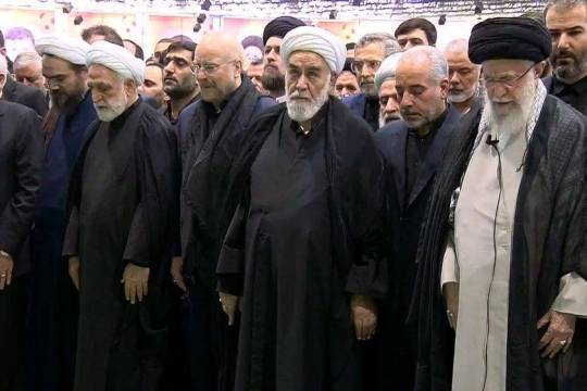 Imam Khamenei led funeral prayer for President Raisi & his esteemed companions