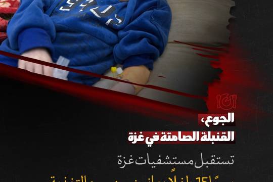 مجموعة بوسترات " الجوع، القنبلة الصامتة في غزة "
