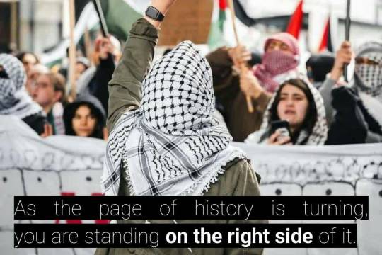 As the page of history is turning, you are standing on the right side of it.