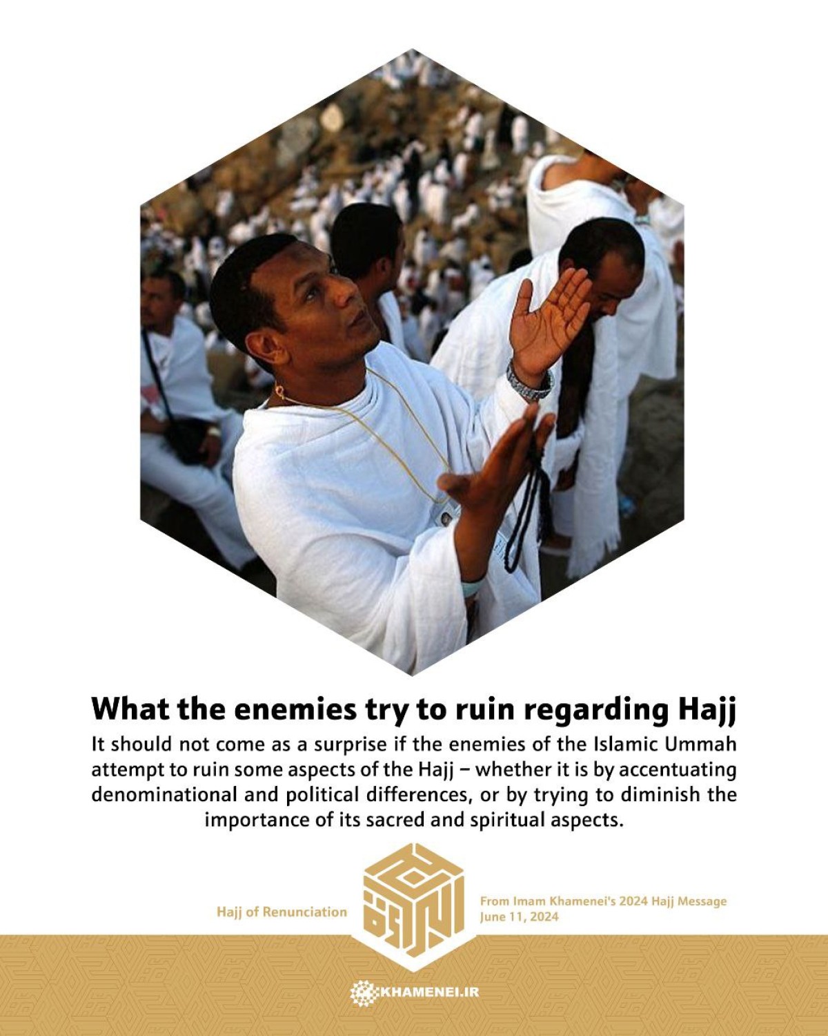 What the enemies try to ruin regarding Hajj