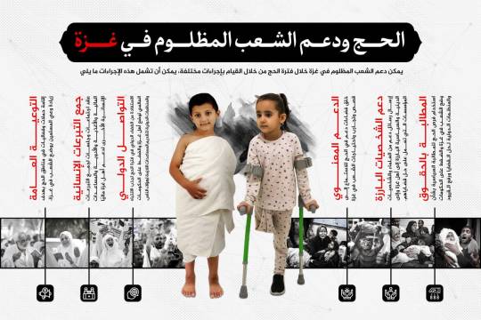 انفوجرافيك / الحج ودعم الشعب المظلوم في غزة