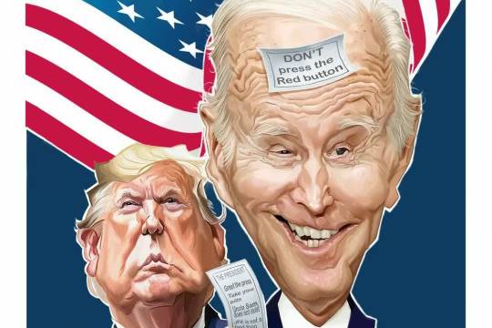 Biden and Trump election debate
