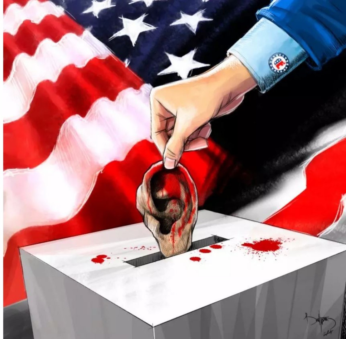 Bloody vote   2024 United States presidential election