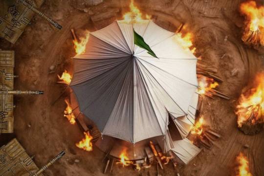 Setting tents on fire is the custom of people like Yazid