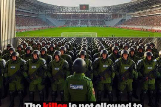 The killer is not allowed to enter the stadium