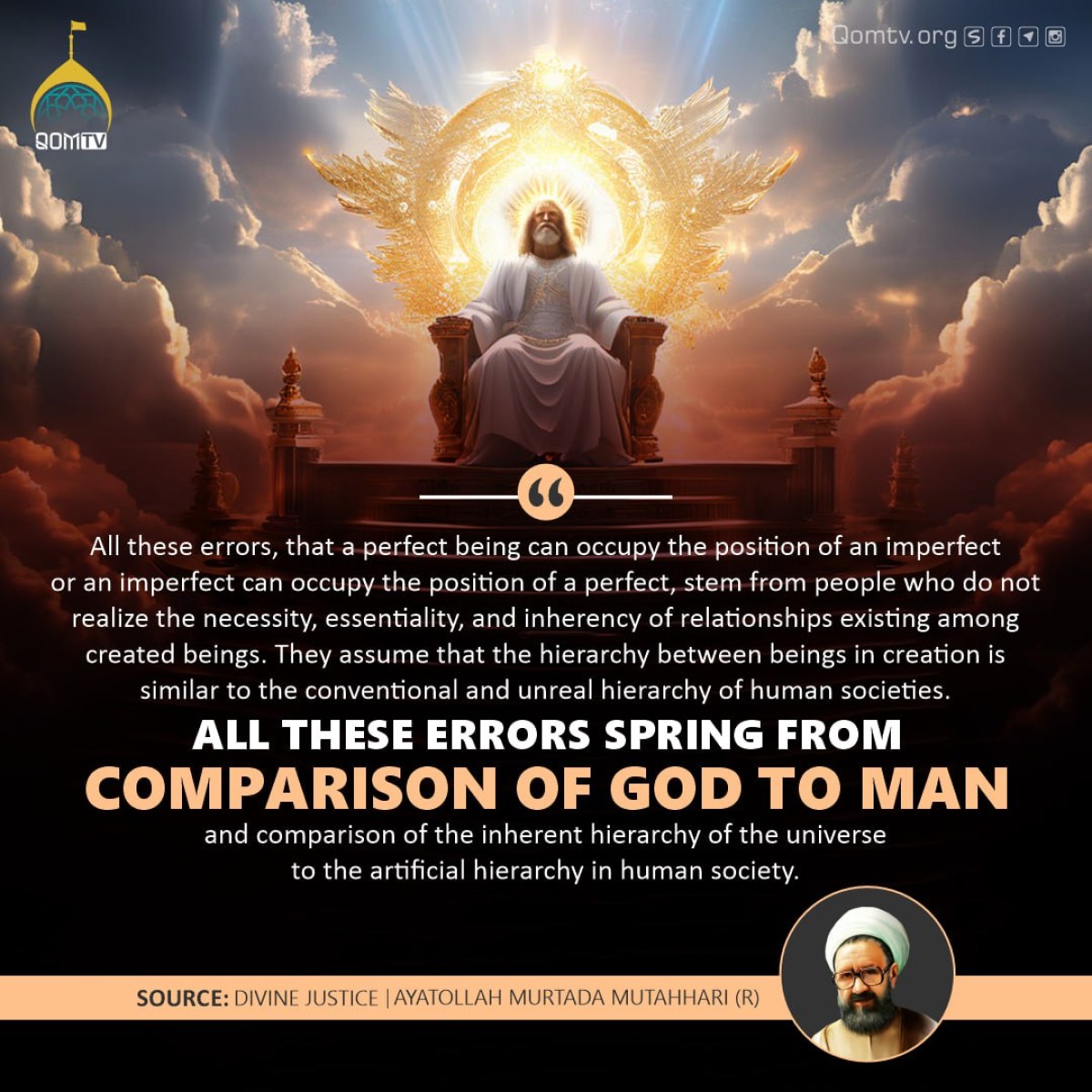 comparison of God to man