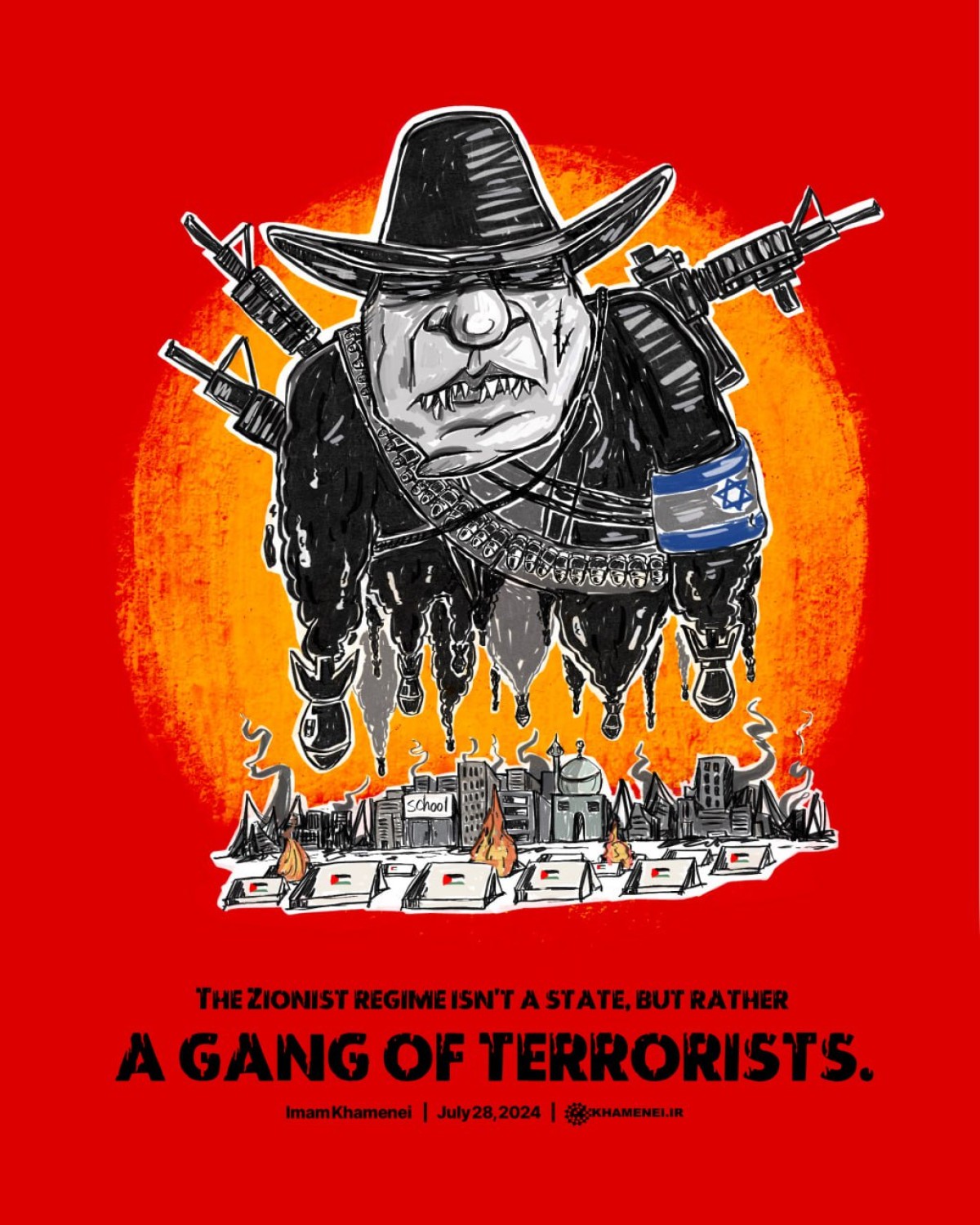 The Zionist regime isn't a state but rather a gang of terrorists