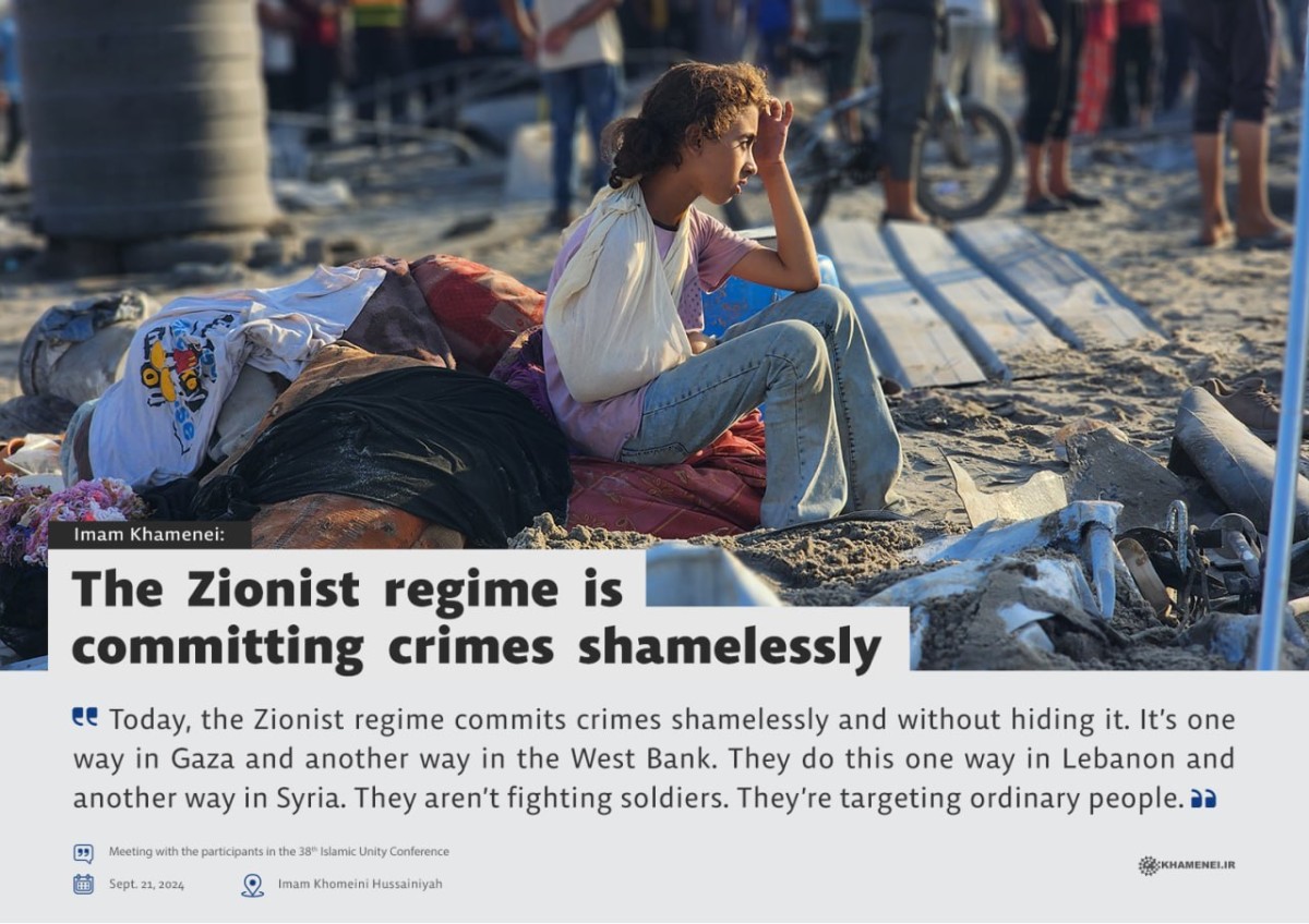 The Zionist regime is committing crimes shamelessly