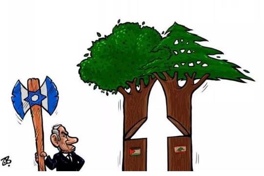 Palestine and Lebanon against Israeli occupation