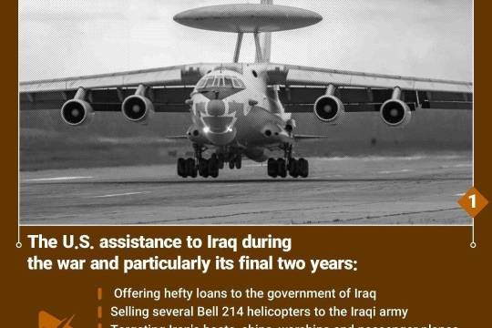 The U.S. assistance to Iraq during the war and particularly its final two years