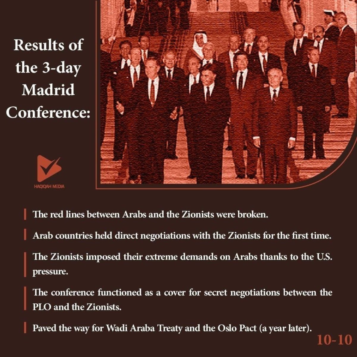 Results of the 3-day Madrid Conference 10