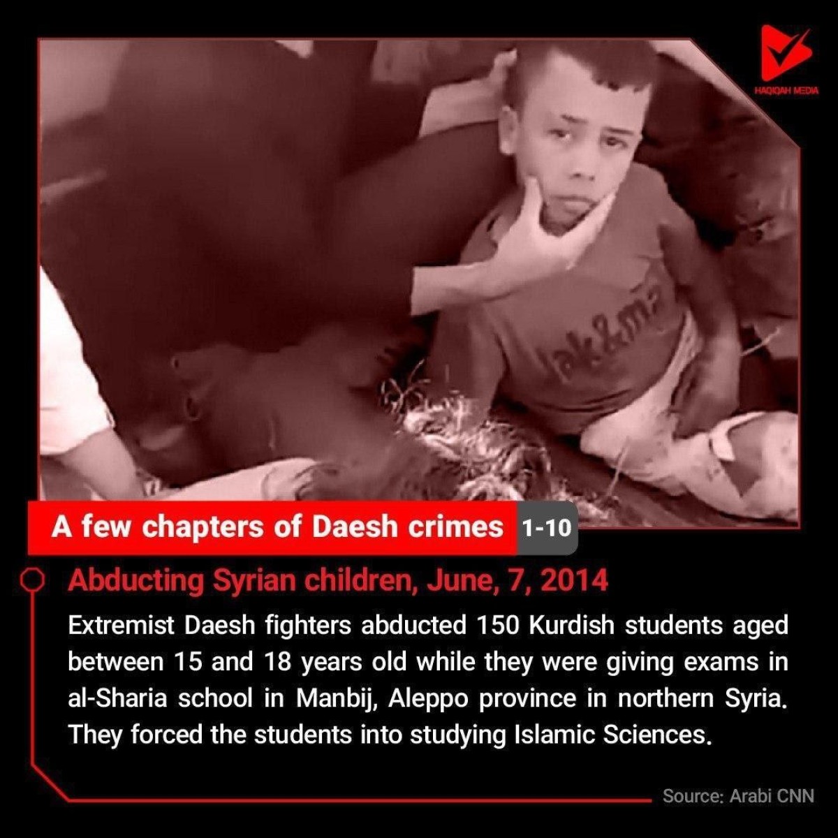 A few chapters of Daesh crimes number 1