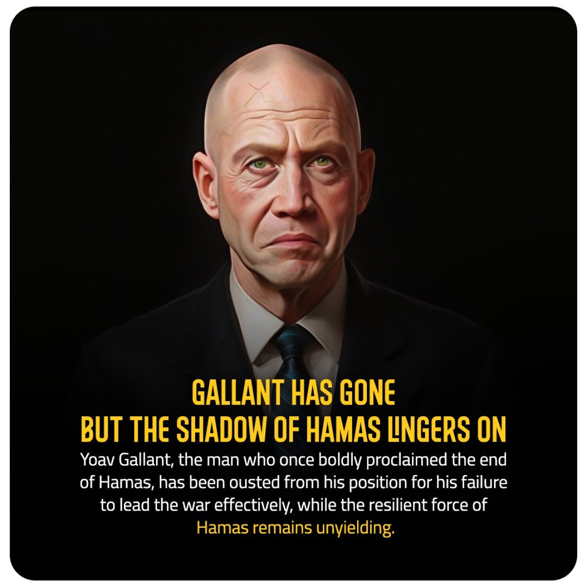 Gallant has gone but the shadow of Hamas lingers on