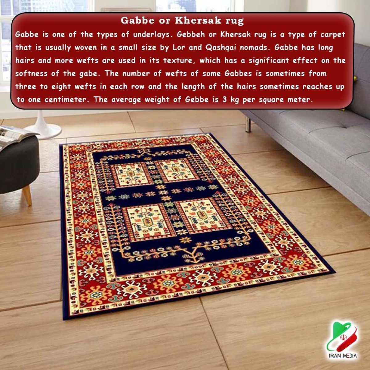 Gabba or Khersak rug