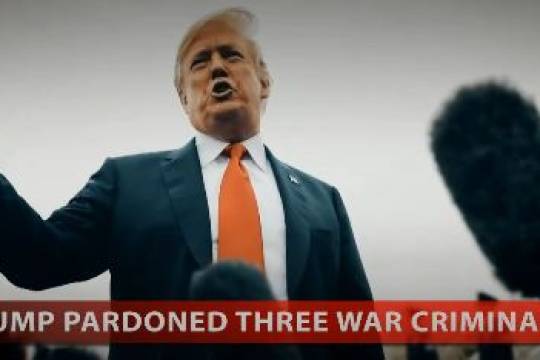 TRUMP PARDONED THREE WAR CRIMINALS