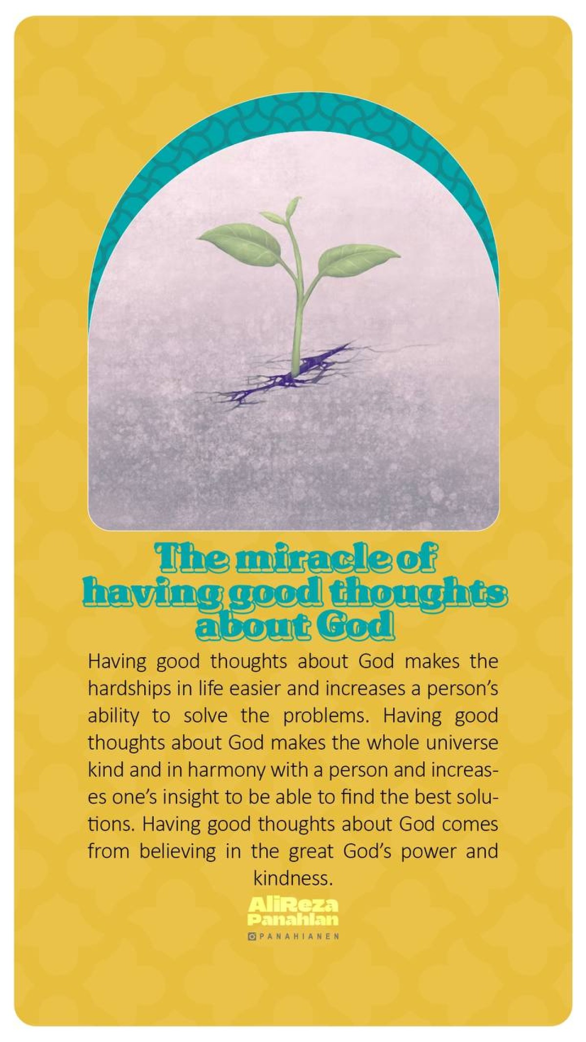 The miracle of having good thoughts about God