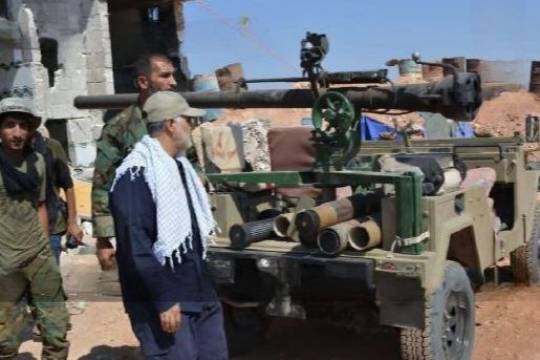 General Qassem Soleimani in Aleppo - Syria during the liberation of the city