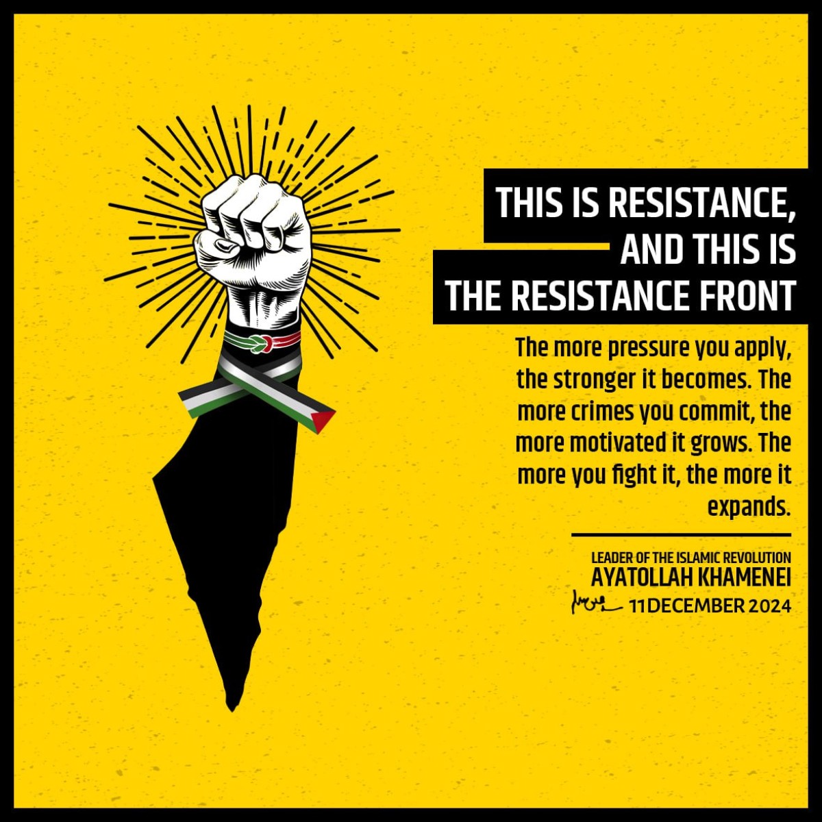 THIS IS RESISTANCE, AND THIS IS THE RESISTANCE FRONT