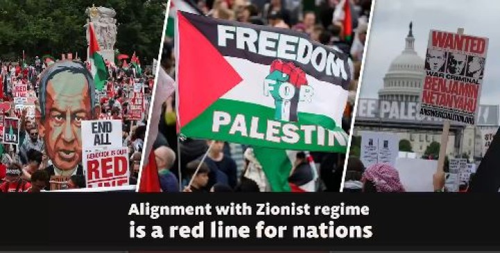 Alignment with Zionist regime is a red line for nations