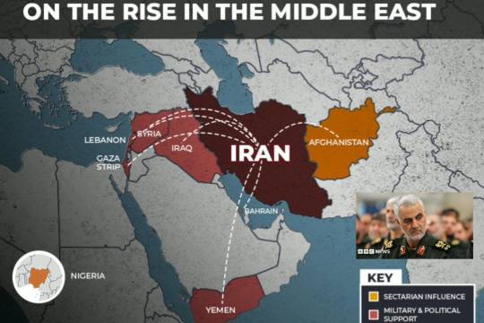 Instead of being surrounded by its enemies, General Qassem Soleimani had them surrounded.