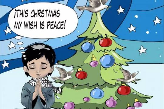 Wish for peace at Christmas