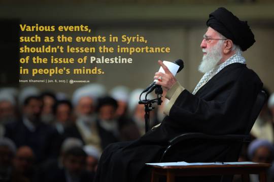 Various events, such as the events in Syria, shouldn’t lessen the importance of the issue of Palestine in people's minds