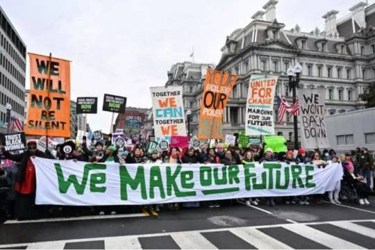 Thousands Protest Against Trump’s Inauguration in Washington