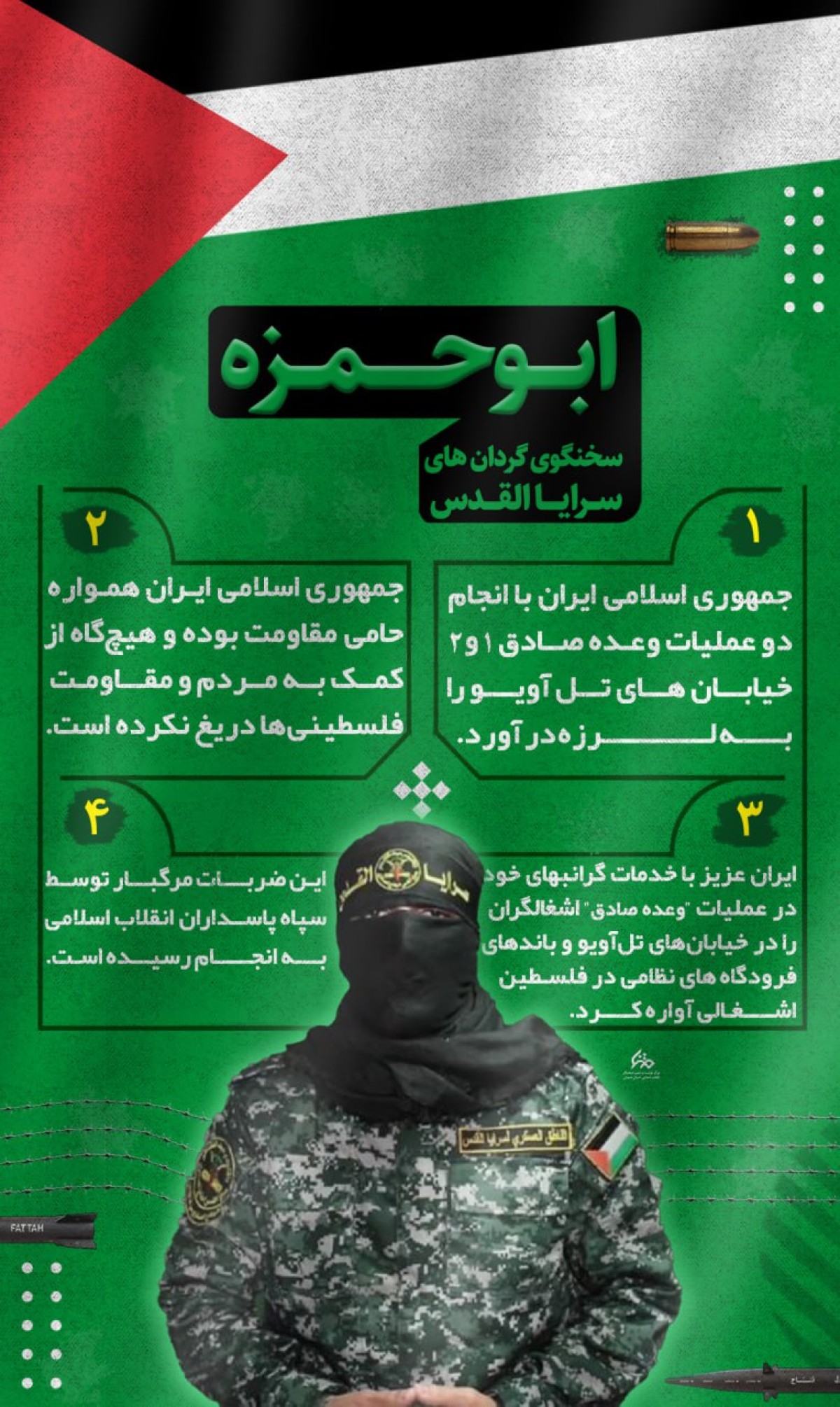 ابوحمزه، سخنگوی گردان‌های سرایا القدس