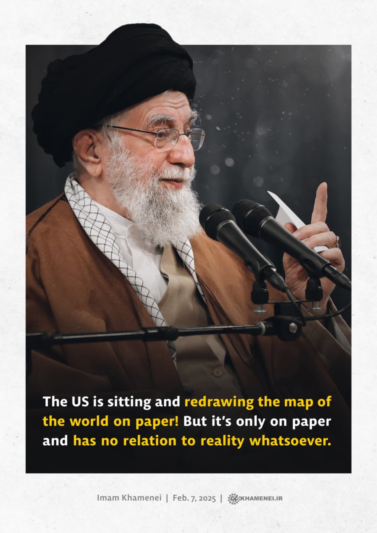 The US is sitting and redrawing the map of the world on paper