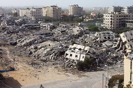 The cost of reconstruction of Gaza was estimated at 60 billion dollars