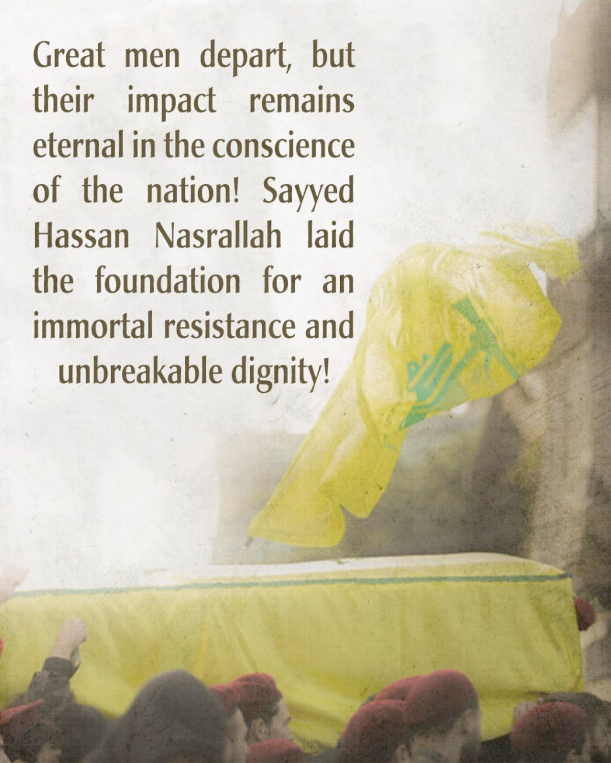 Great men depart, but their impact remains eternal in the conscience of the nation