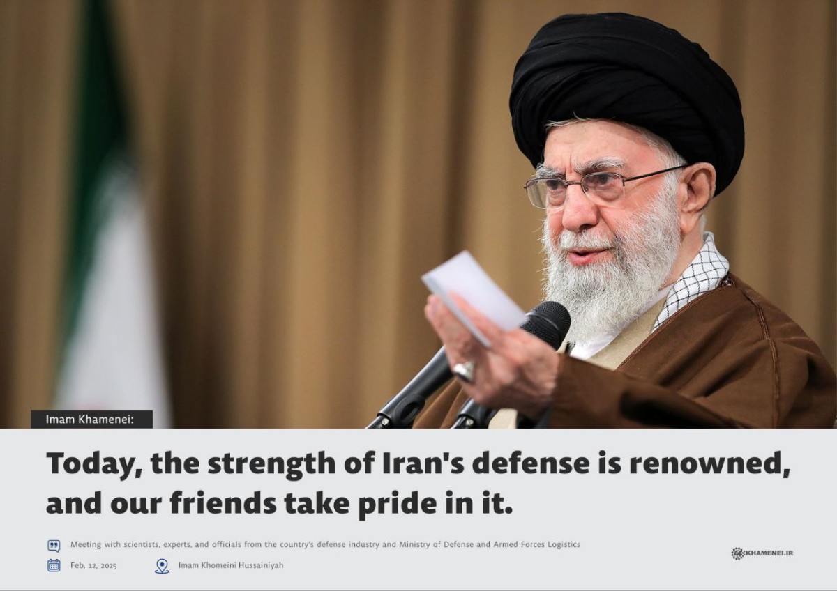 Today, the strength of Iran's defense is renowned, and our friends take pride in it.
