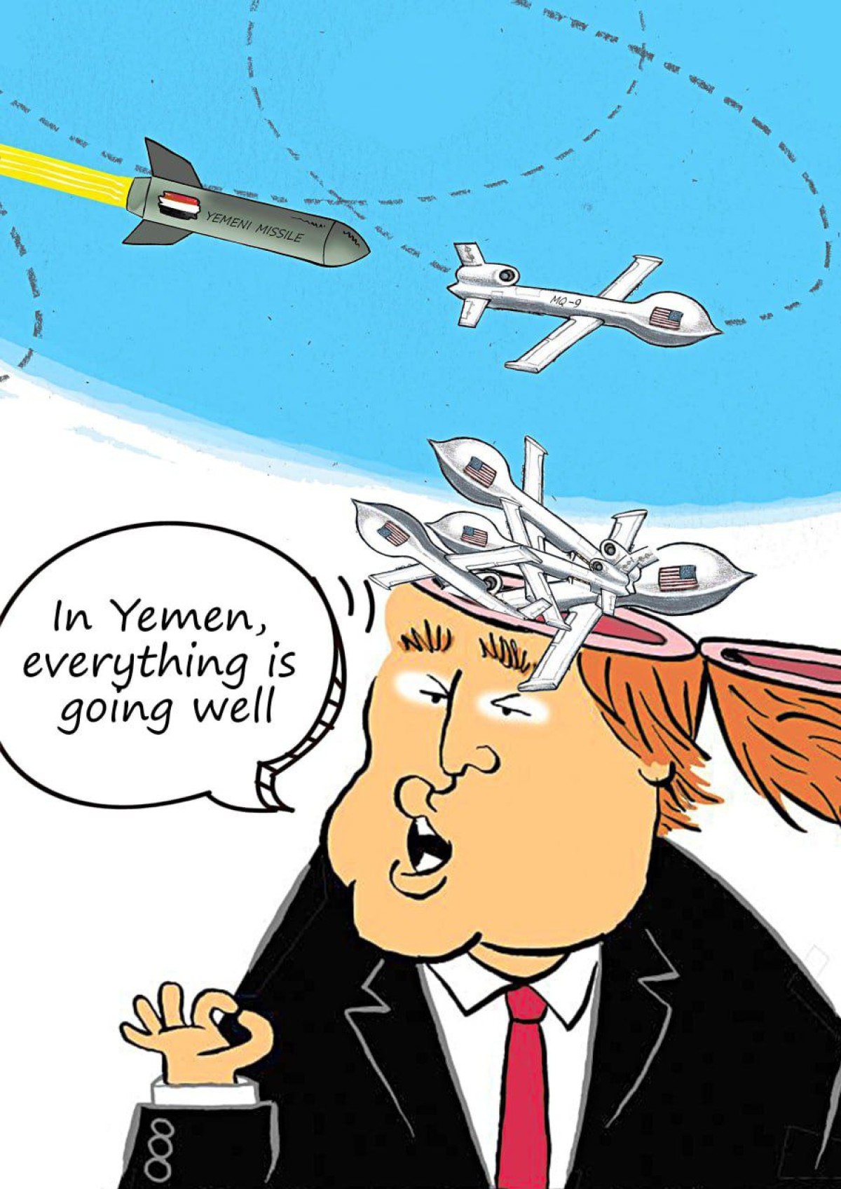 In Yemen, everything is going well