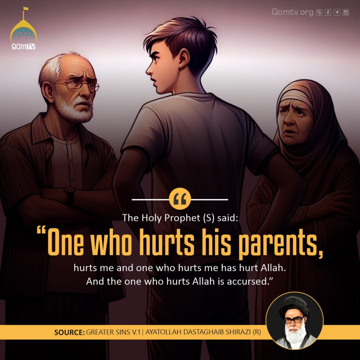 One who hurts his parents