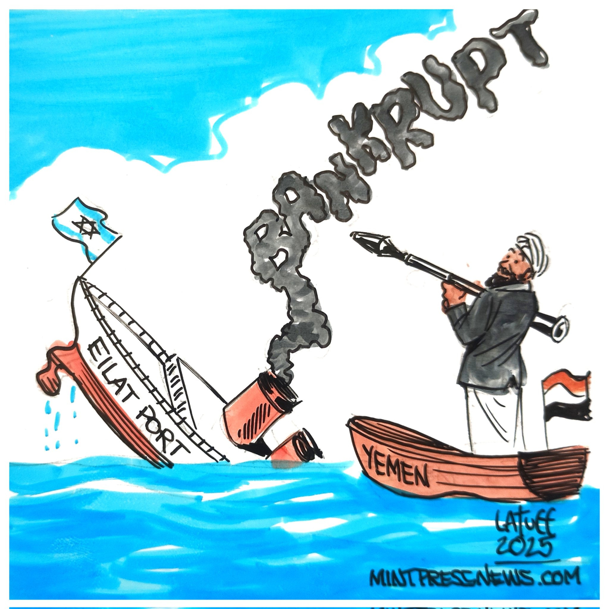 Israel's Eilat Port has been rendered inoperable for 16 months, despite the US attacks against Yemen_1.