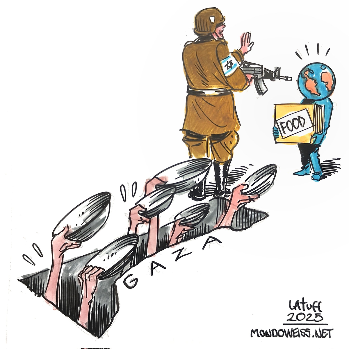 Israel has not allowed any food, water, and medicine to Gaza for over two months