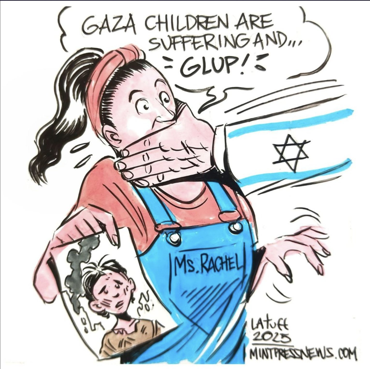 Powerful new cartoon on Ms. Rachel