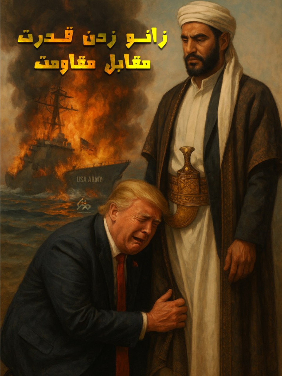 زانو زدن قدرت مقابل مقاومت