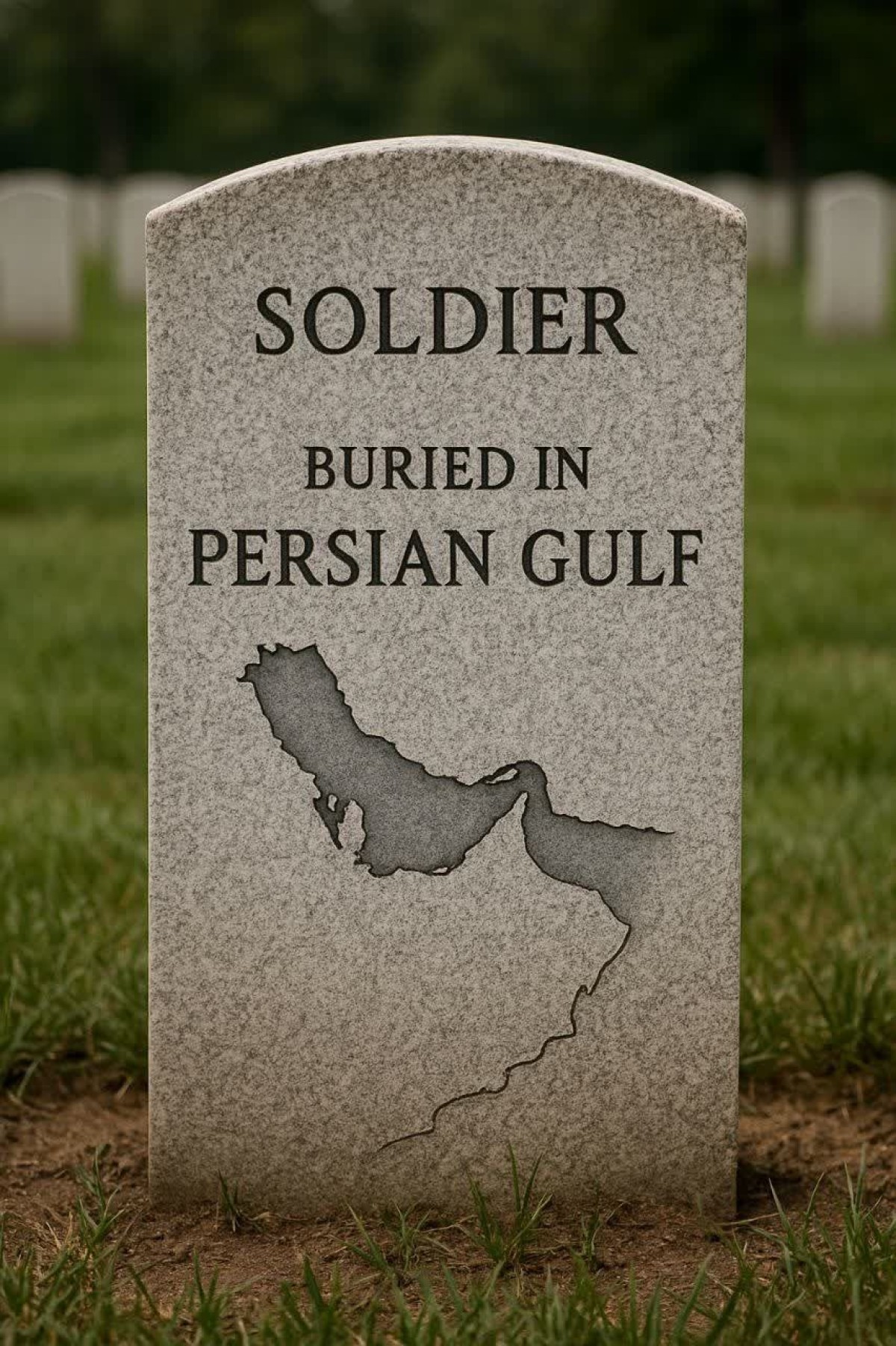 Soldier of America Buried in Persian Gulf