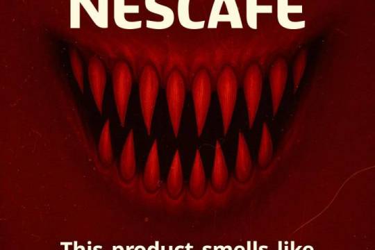 This product smells like the blood of innocents...!