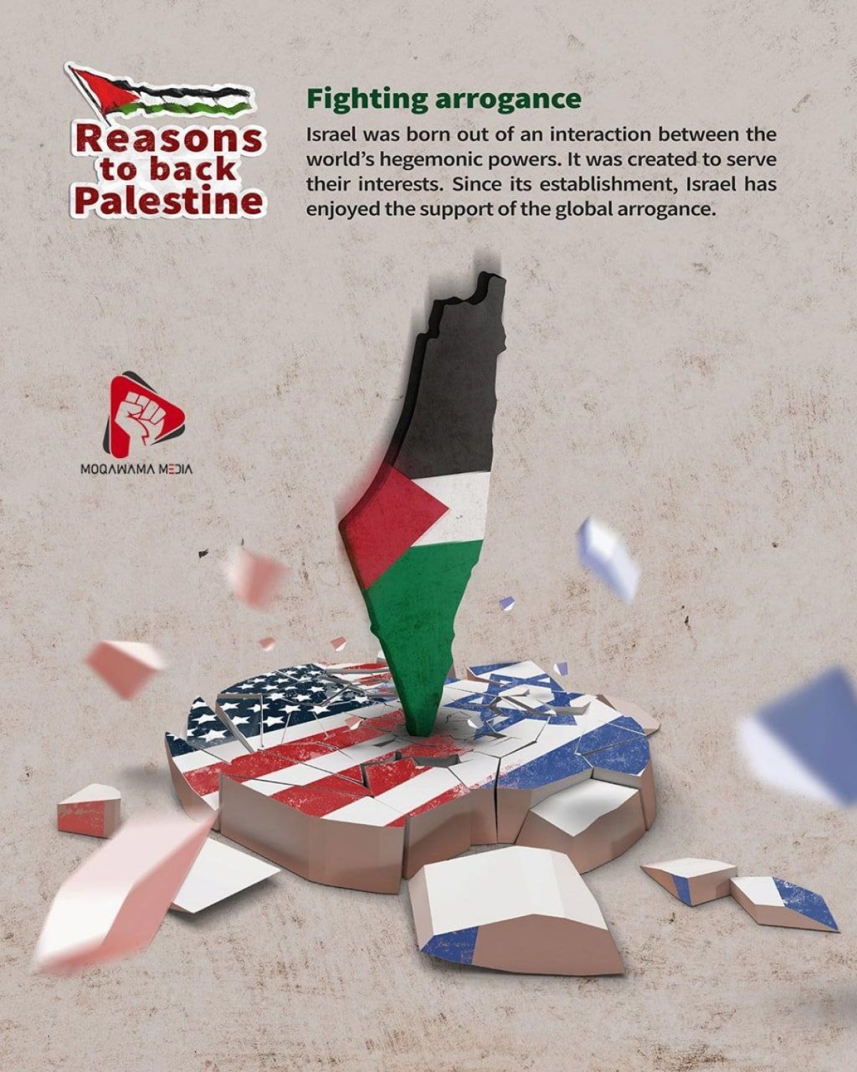 Reasons to back Palestine Fighting arrogance