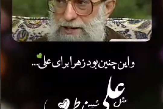 اینچنین بود زهرا برای علی