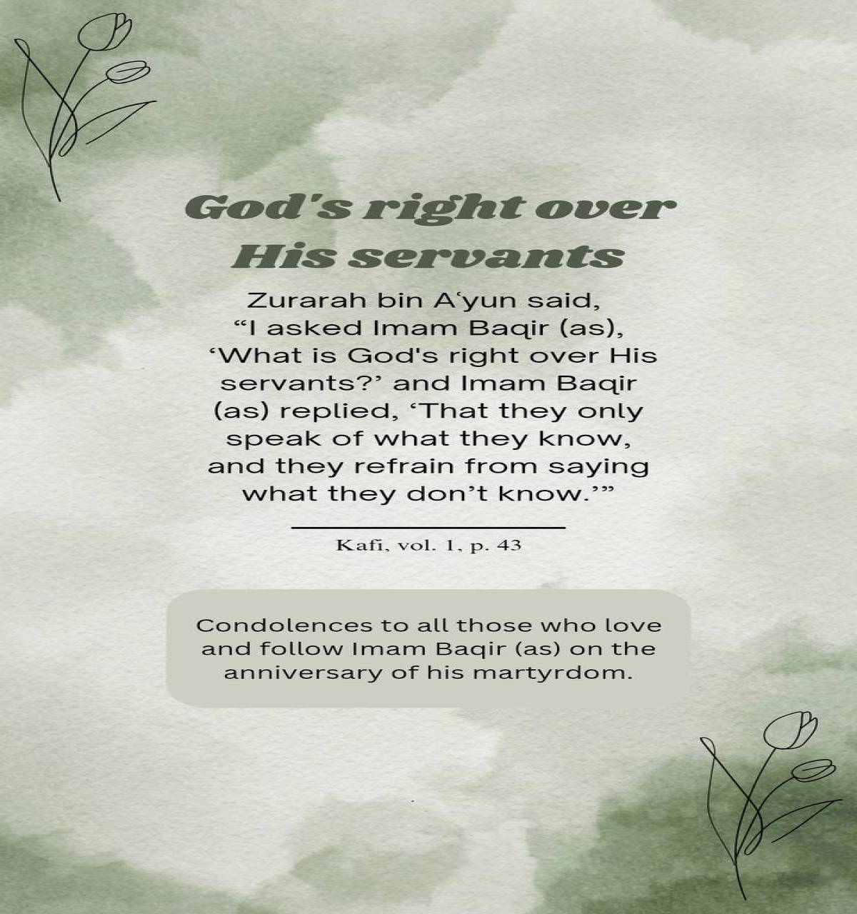 God's right over His servants