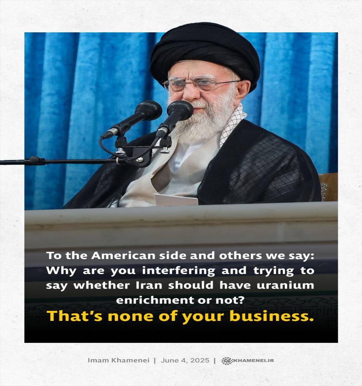 That’s none of your business