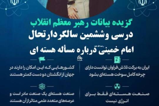 گزیده بیانات رهبری درباره مسئله هسته‌ای