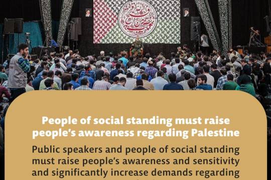 People of social standing must raise people’s awareness regarding Palestine